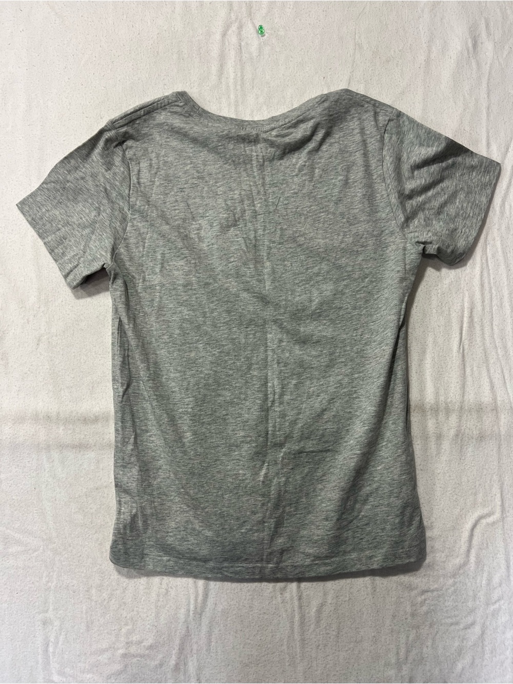 Ralph Lauren Heather Gray Short Sleeve Polo Tee with Navy Pony - Picture 4 of 6
